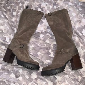 Emanuele Crasto Leather Block Heel Boots Size 39